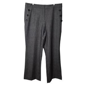 Ann Taylor Factory The Sailor Flare Curvy Fit High Rise Gray Size 14 NWT